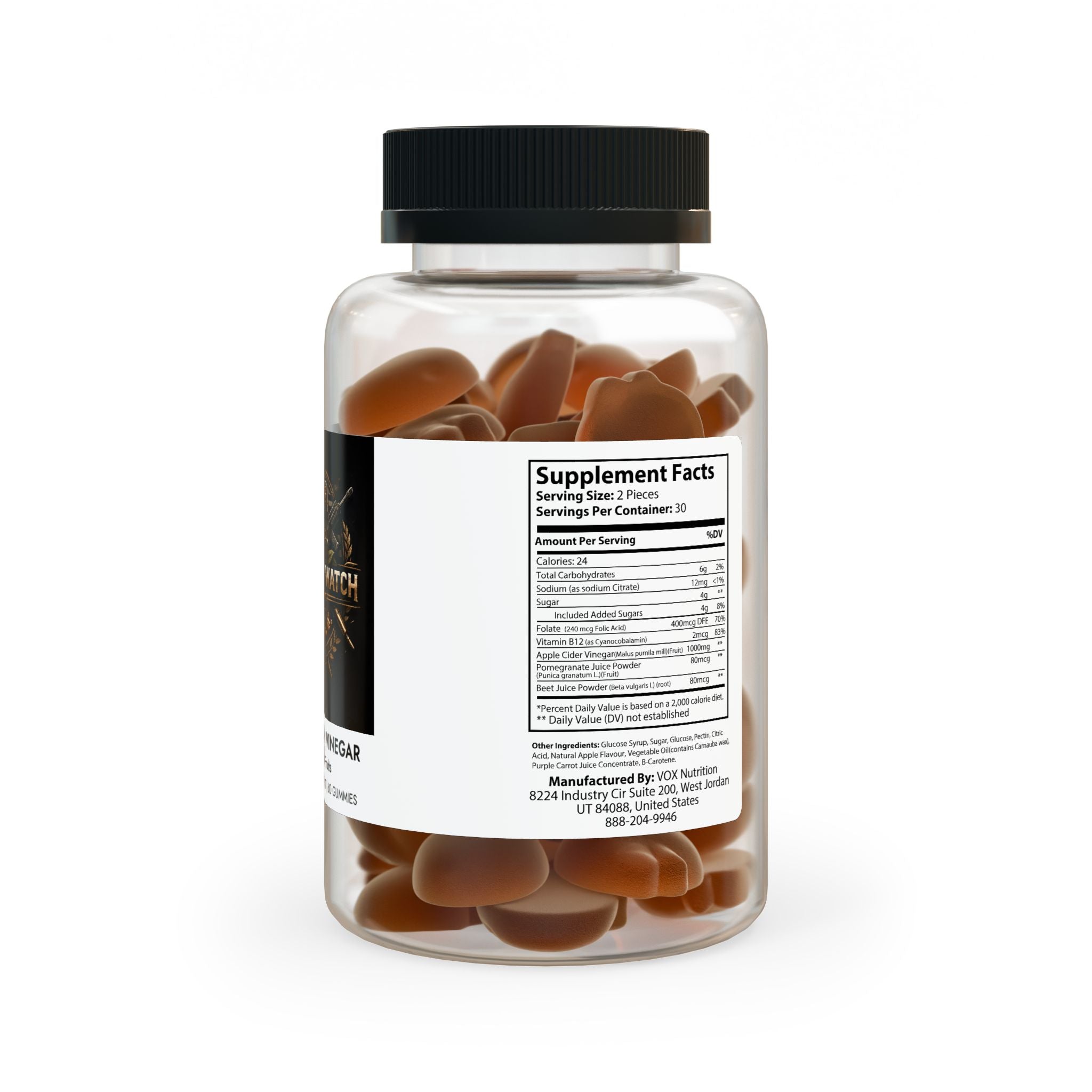 Apple Cider Vinegar Gummies (60 Gummies)