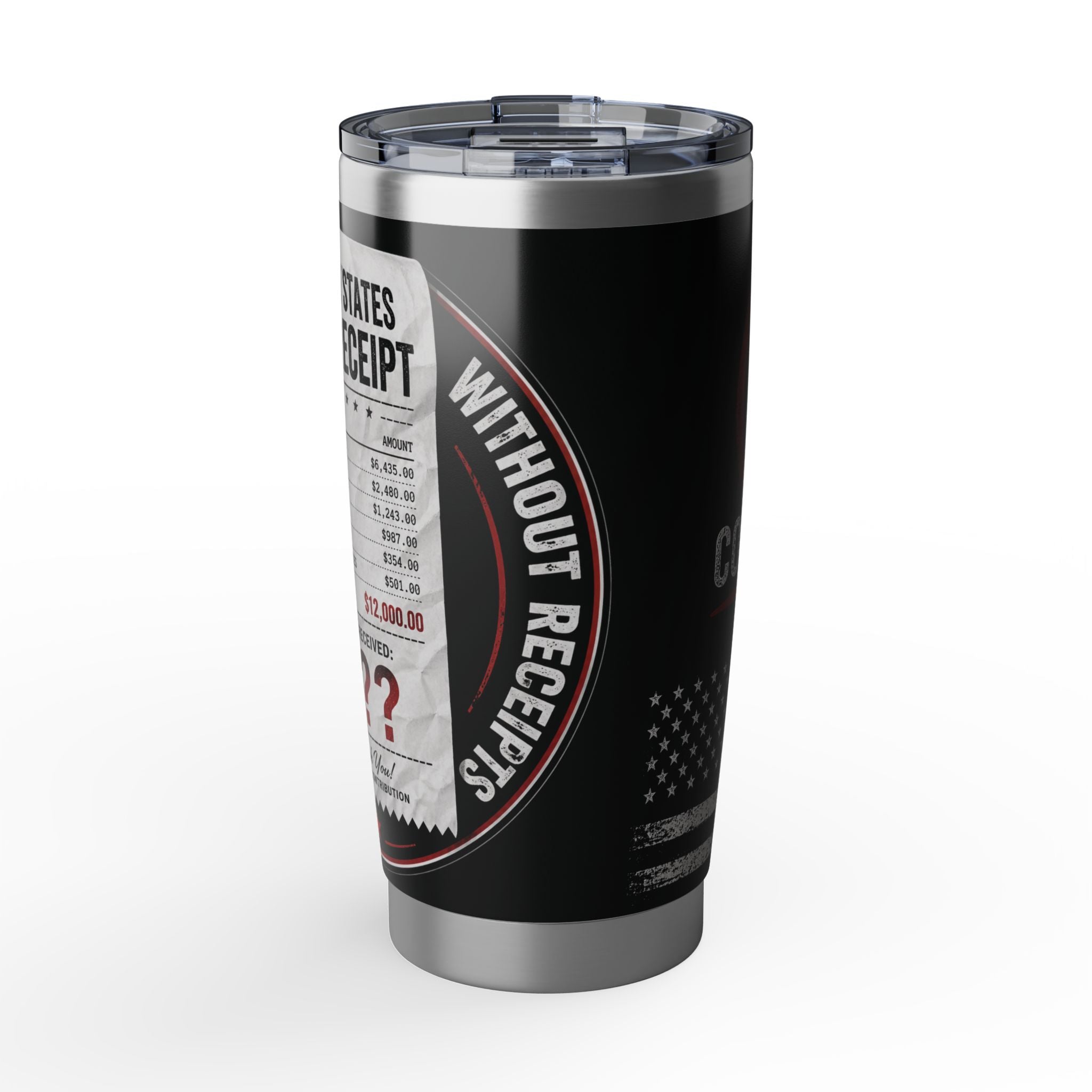 Tumbler — 'No More Taxes' Anti-Corruption 20oz Insulated Travel Tumbler